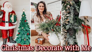 CHRISTMAS DECORATE WITH ME | KITCHEN HOLIDAY DECOR IDEAS 2023 | TRADITIONAL CHRISTMAS DECOR STYLING