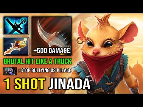 1 HIT JINADA +500 Damage Per Hit Bounty Hunter 100% Bullying Everyone Hard Carry Dota 2