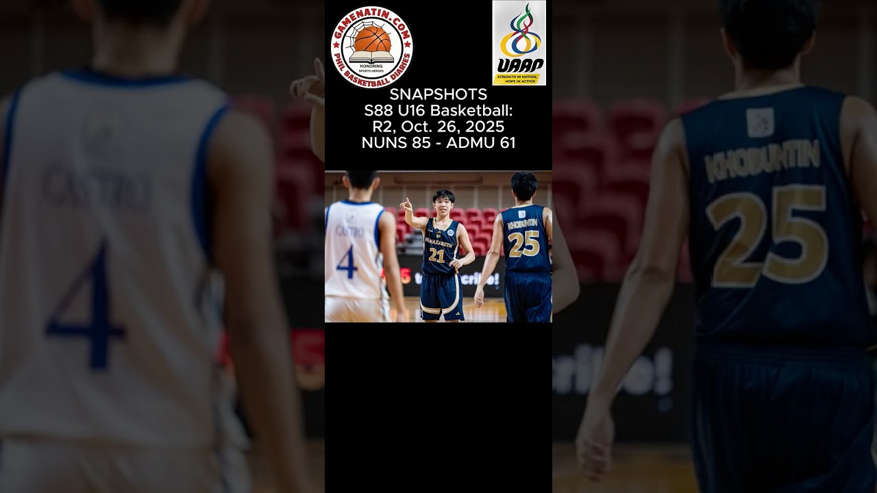 Snapshots: U16 Basketball - NU 85 - Ateneo 61