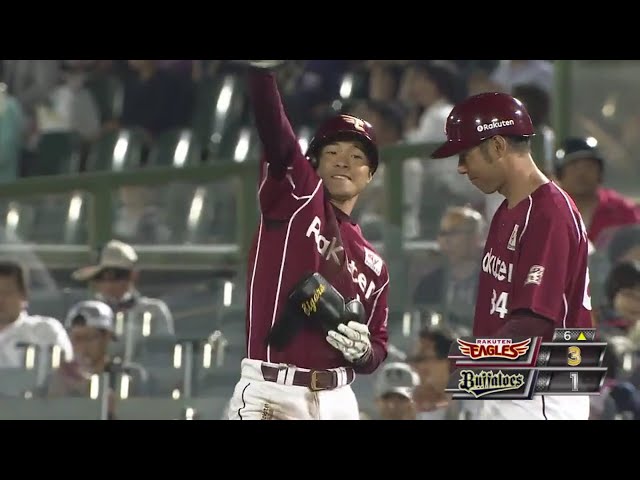 【6回表】絶好調!! イーグルス・茂木のタイムリーで追加点を挙げる!! 2017/5/25 Bs-E