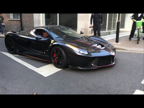 £4 Million Black Ferrari LaFerrari Aperta Hypercar 0-60 On Street In London + Sound & Acceleration