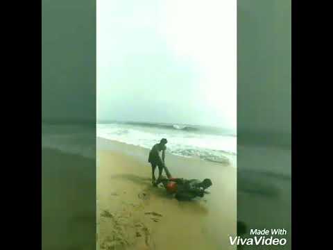 Funny song in beach