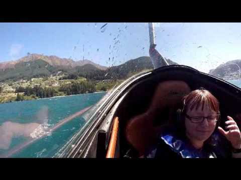 Throwing up on the Hydro Attack Shark in Queenstown NZ