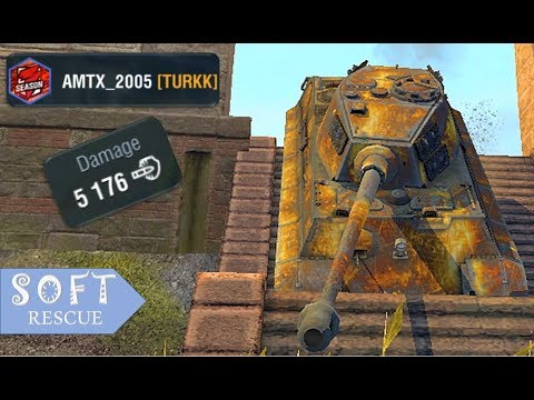 TIGER II: 5100 Damage , 5 Frags - WOT BLITZ -