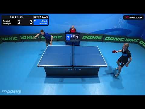 15:30 Anatolii Levshyn 0-3 Andrii Shamrai 14.05.2023 TT Euro.Cup Ukraine Star. Table 3