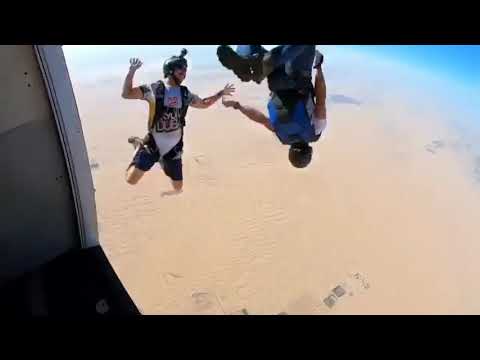 Prince marteen of brunei sky diving