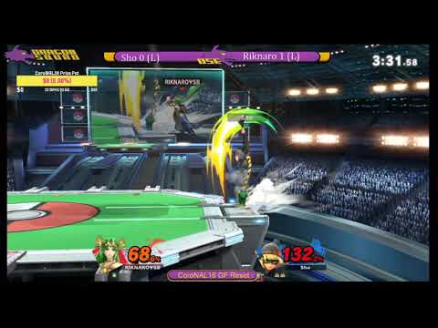 Sho [MinMin] vs Riknaro [Palutena] CoroNAL16 Grand Final Reset