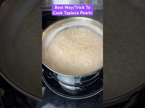 The Best Way /Trick To Cook Tapioca Pearls #howto #tapiocapearl @CookingWithPZ