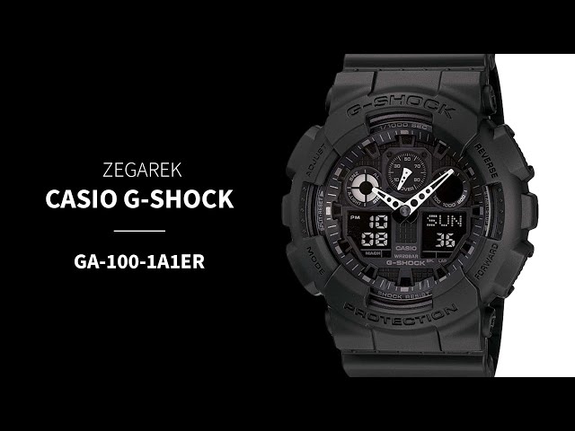 zegarek casio g-shock ga-100-1a1 czarny sportowy zegarek casio g-shock ga-100-1a1 czarny sportowy