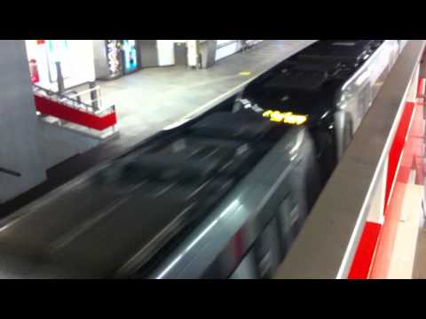 RET Metro SG3 Aankomst Oostplein (Opname op balkon) Lijn C