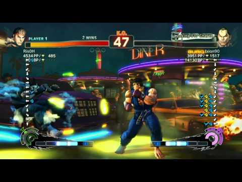 SSF4 AE 2012: Ris0H (Ryu) vs Ixion90 (Dan) - Match 1