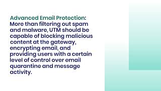 What Are The Key Features To Consider For a UTM Solution?