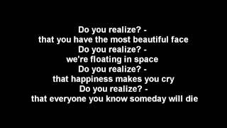 Do you realize? - The Flaming Lips - lyrics