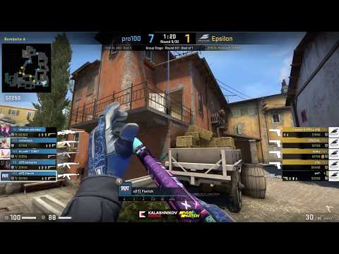 ESports - CS:GO, pro100 vs Epsilon, Kalashnikov Cup Season 2 (3rd of April 2019), Inferno - Map 1