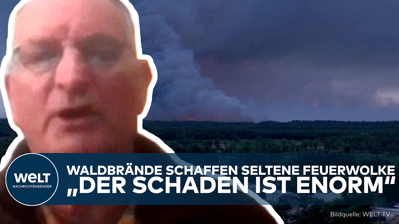 FEUERGEWITTER IN FRANKREICH: Seltene Feuerwolke sorgt für Blitze, Tornados und starke Windböen
