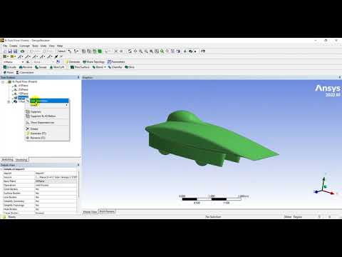 Aerodynamic Study & CFD Simulation over a Solar Car with speed 80 km/hr by ANSYS Fluent شرح بالعربي