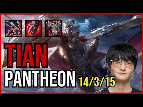 TIAN - PANTHEON vs. NIDALEE Jungle | KR MASTER | PATCH 11.2