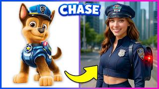 PAW PATROL in REAL LIFE (Gender Swap) 🔄😍👮‍♂️ Guess The Voice Quiz | Chase, Marshall, Skye