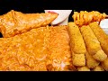 ASMR CHEESY CARBO FIRE NOODLE MOZZARELLA CHEESE STICKS EATING SOUNDS NO TALKING MUKBANG