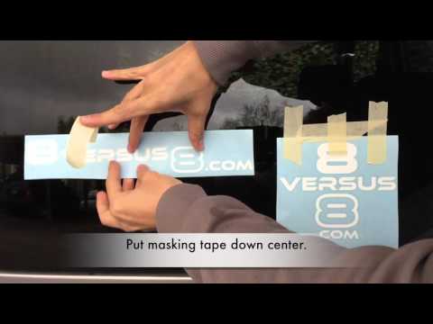 How to apply a car decal - detailed steps - dry method - app...