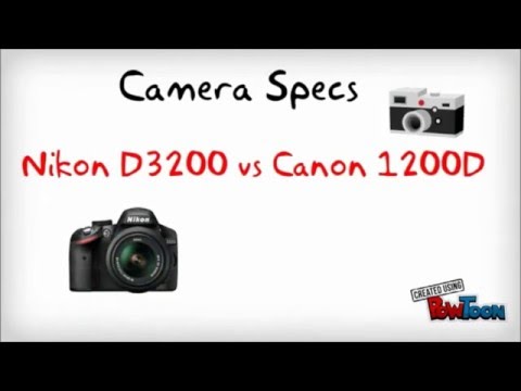 Nikon D3200 vs Canon EOS 1200D