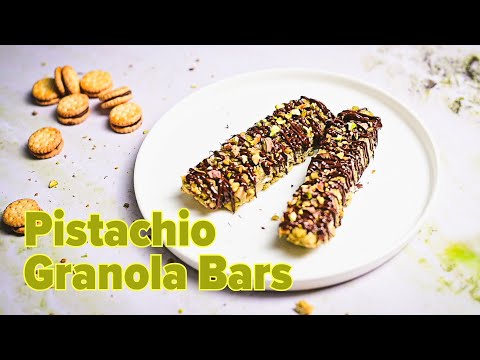 Dubai Chocolate Inspired Pistachio Granola Bars (Healthy & Delicious!)