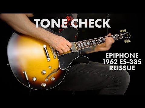 Immagine Epiphone 1962 ES-335 Reissue Inspired by Gibson CustomShop 2025 - Sunburst - 9