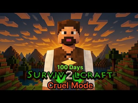 I Survived 100 Days [Hardcore] In SurvivalCraft 2