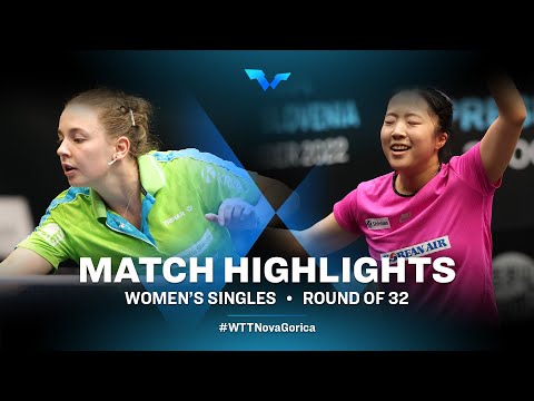 Highlights | Ana Tofant vs Shin Yubin | WS R32 | WTT Contender Nova Gorica 2022