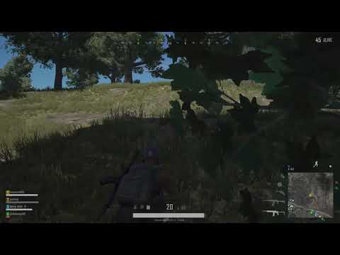 PUBG Mini 14 double kill with red dot sight.