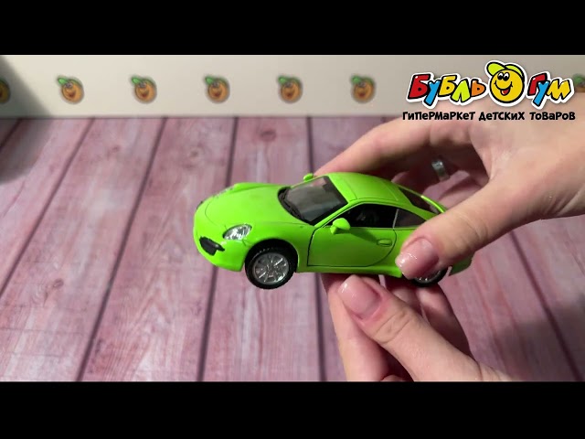 Машинка Спорткар Технопарк металлическая инерционная - видео
