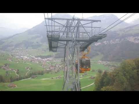 Dallenwil - Wirzweli Luftseilbahn Talfahrt Seilbahn cable car