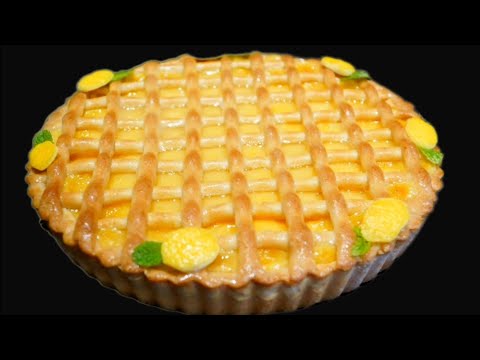 🍋CROSTATA DI CREMA A LIMONE SPETTACOLARE PRONTA IN POCHI MINUTI-CREMA E FROLLA A LIMONE🍋FATTA A MANO