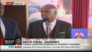 Gideon Moi Handed Mzee's Rungu || #MoiFinalJourney