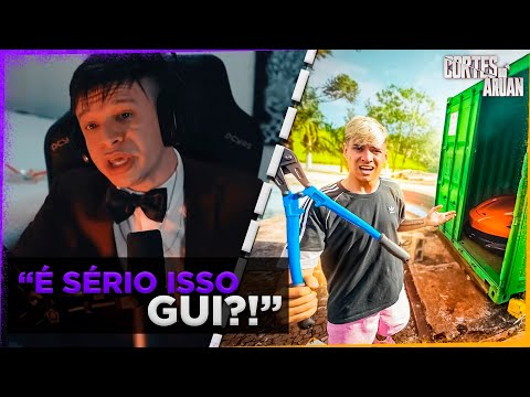 ARUAN REAGE A ABRI O CONTÊINER DO RENATO GARCIA E NÃO ACREDITO NISSO ! (GUI NOBRE) - Cortes do Aruan