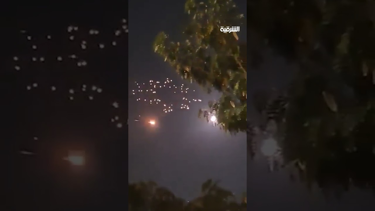 فيديو | صواريخ انشطارية إيرانية في سماء تل آبيب #الشرقية_نيوز