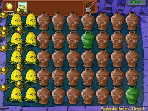 Playing With Kernel-Pult : Plants vs Zombies Hack : Vasebreaker Endless Challenge