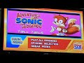 Adventures Of Sonic The Hedgehog Tall Tails DVD Menu Walkthrough