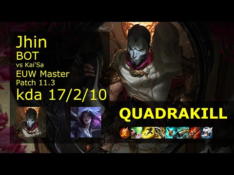 Jhin ADC & Galio vs Kai'Sa & Rell - EUW Master 17/2/10 Patch 11.3 Gameplay