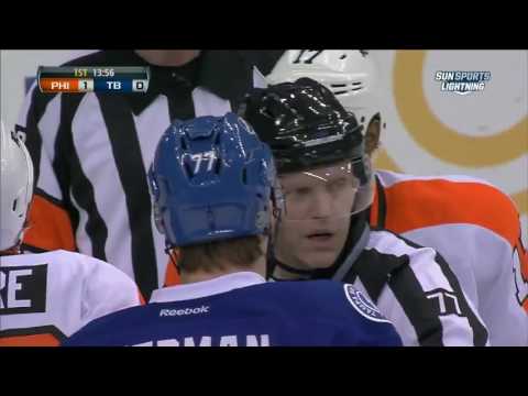 NHL Philadelphia Flyers at Tampa Bay Lightning, January 27, 2013