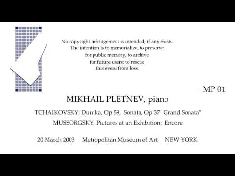 MIKHAIL PLETNEV Recital   20 March 2003   MMA   NEW YORK
