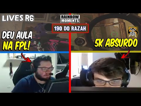 5K ABSURDO DO FNTZY, PALUH DANDO AULA NA FPL, PINADEIRA DO RAZAH E MAIS - MELHORES MOMENTOS LIVES R6