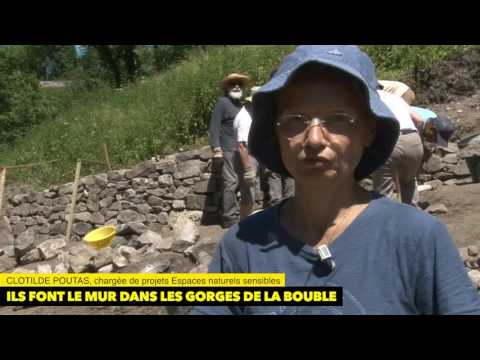 JPPM 2017 - La Montagne - Le chantier de rénovation des murets des gorges de la Bouble