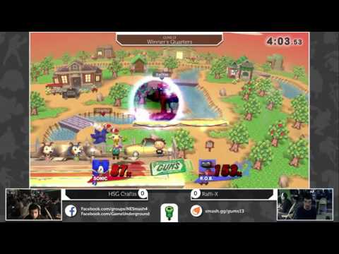 GUMS 13 Singles (Winner's Quarters) - Raffi-X (ROB) vs HSG Craftis (Sonic)