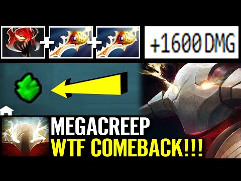 WTF SVEN +1600 DMG! Crazy Madness 2x Rapier Slash vs Mega Creeps Comeback Epic Dota 2 Pro Build