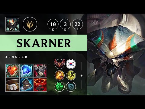 Skarner Jungle vs Lee Sin - KR Grandmaster Patch 25.07
