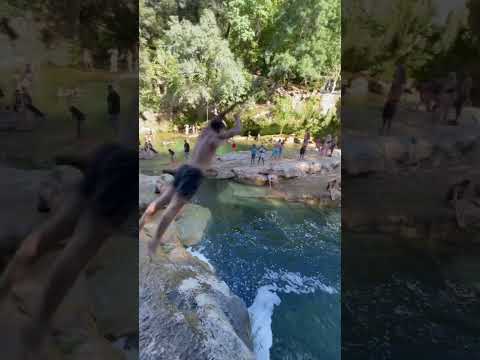 Je saute dans la cascade de la vis 👌🏽✅