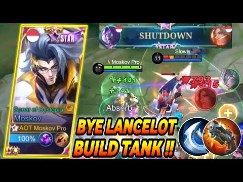 NEW META !! Moskov 18 Kills, R.I.P LANCELOT TANK BUILD, Moskov Crazy Critical Damage - MLBB
