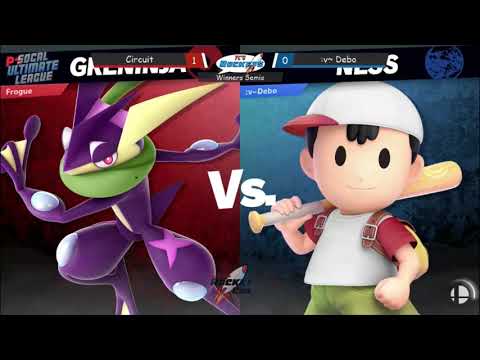 RocketCon 2019 - Circuit (Greninja) vs :v~ Debo (Ness) Winners Semis - Smash Ultimate