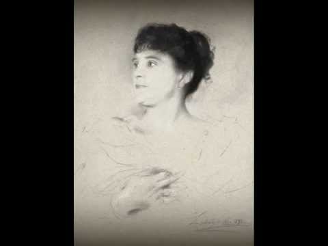 Polish Soprano Marcella Sembrich ~ The lass with the delicate air (1907)